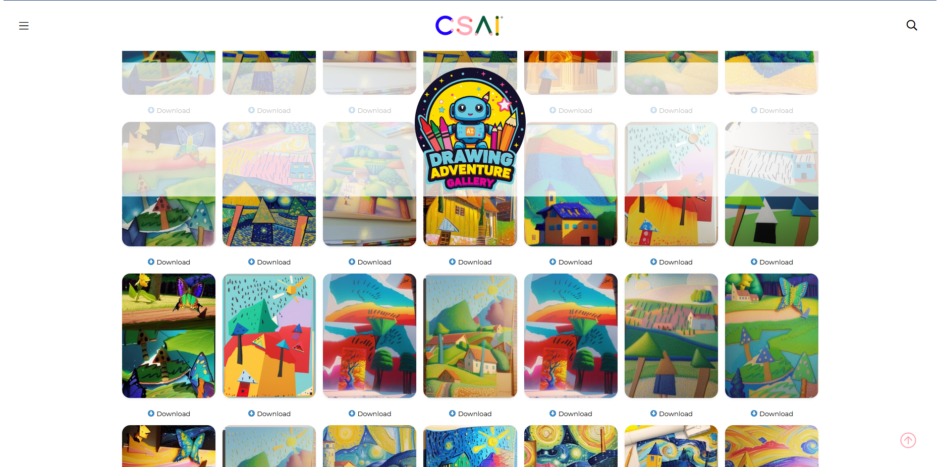 AI Art Education Platform Gallery